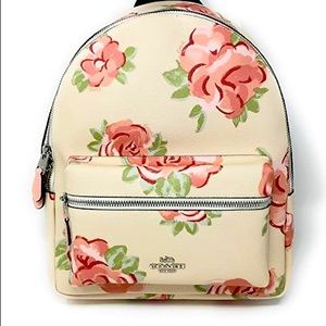 COACH Small Floral Backpack Like New